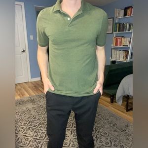 Small Green Cotton Merona Polo